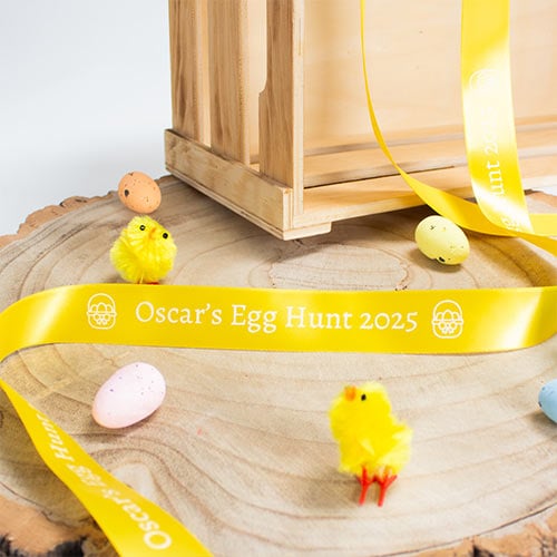 Personalised Easter Custom Printed Ribbon Product Gallery Image