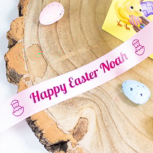 Personalised Easter Custom Printed Ribbon Product Gallery Image