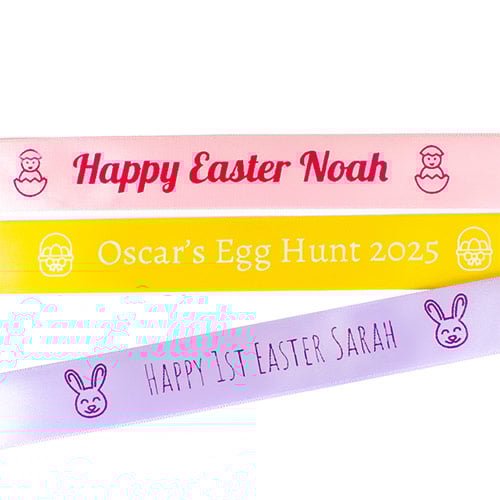 Personalised Easter Custom Printed Ribbon Product Gallery Image