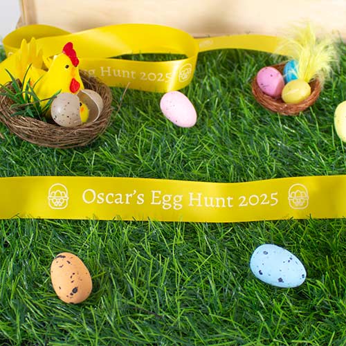 Personalised Easter Custom Printed Ribbon Product Gallery Image
