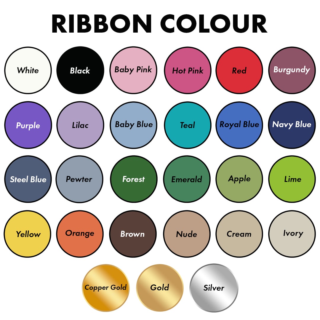 Personalised Remembrance Custom Printed Elan Single Faced Satin Ribbon View 6
