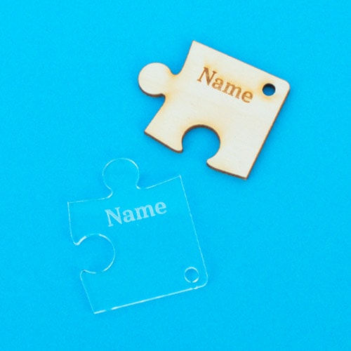 Personalised Family & Friends Puzzle Keyrings - Pack of 4 Product Gallery Image