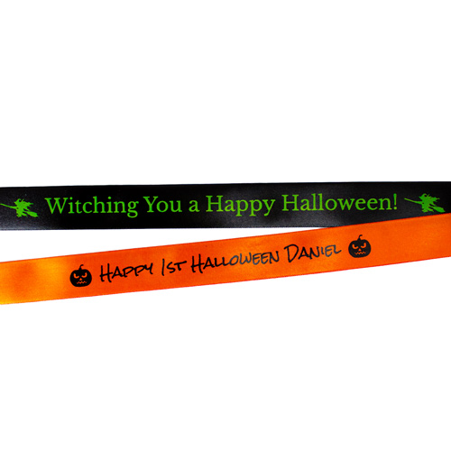 Personalised Halloween Custom Printed Ribbon Product Gallery Image