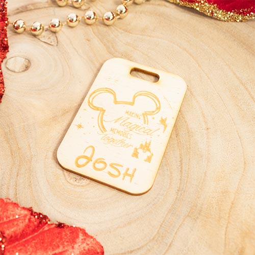 Personalised Magical Mouse Ears Customisable Gift Tag Keepsake Memento Product Gallery Image