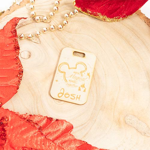 Personalised Magical Mouse Ears Customisable Gift Tag Keepsake Memento Product Gallery Image