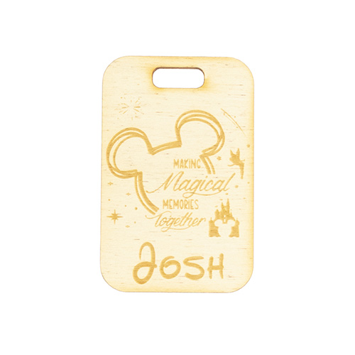Personalised Magical Mouse Ears Customisable Gift Tag Keepsake Memento Product Gallery Image