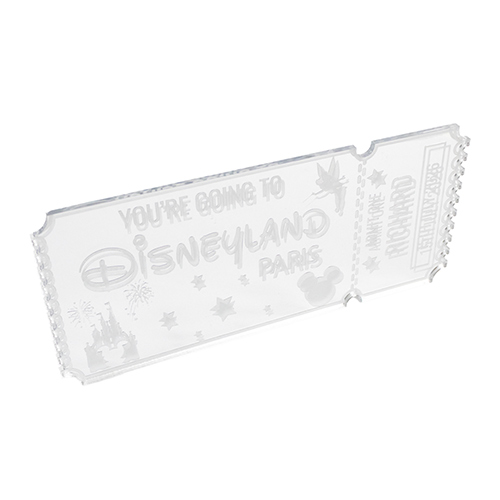 Personalised Magical Theme Park Paris Florida Ticket 2D Customisable Keepsake Memento Gift Product Gallery Image