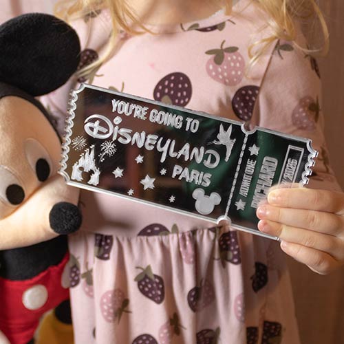 Personalised Magical Theme Park Paris Florida Ticket 2D Customisable Keepsake Memento Gift Product Gallery Image