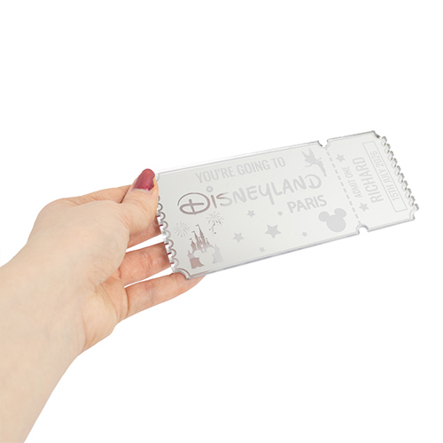 Personalised Magical Theme Park Paris Florida Ticket 2D Customisable Keepsake Memento Gift Product Gallery Image