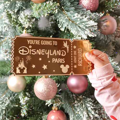 Personalised Magical Theme Park Paris Florida Ticket 2D Customisable Keepsake Memento Gift Product Gallery Image