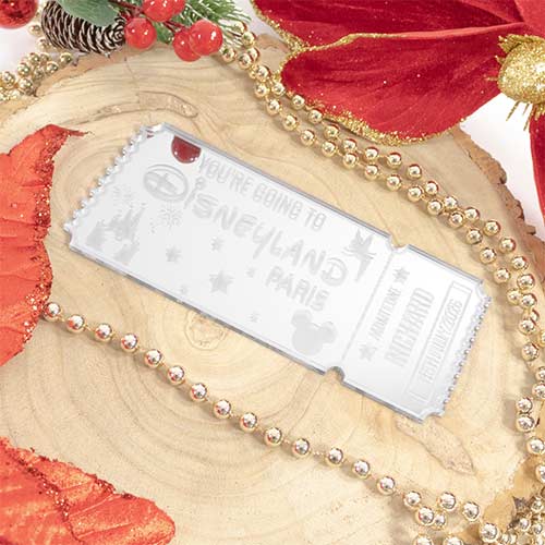 Personalised Magical Theme Park Paris Florida Ticket 2D Customisable Keepsake Memento Gift Product Gallery Image