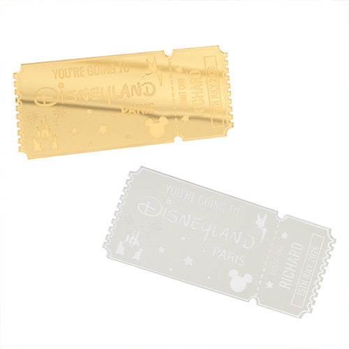 Personalised Magical Theme Park Paris Florida Ticket 2D Customisable Keepsake Memento Gift Product Gallery Image