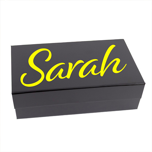 Personalised Magnetic Large Black Gift Box 30cm Product Gallery Image