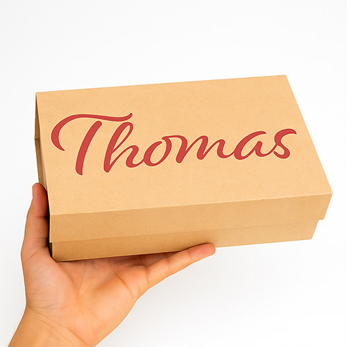 Personalised Magnetic Large Kraft Gift Box 30cm Product Gallery Image