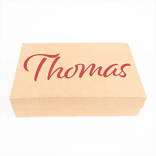 Personalised Magnetic Large Kraft Gift Box 30cm Product Gallery Image