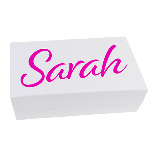 Personalised Magnetic Large White Gift Box 30cm Product Gallery Image