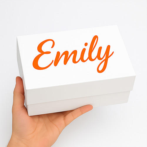Personalised Magnetic Medium White Gift Box 22cm Product Gallery Image