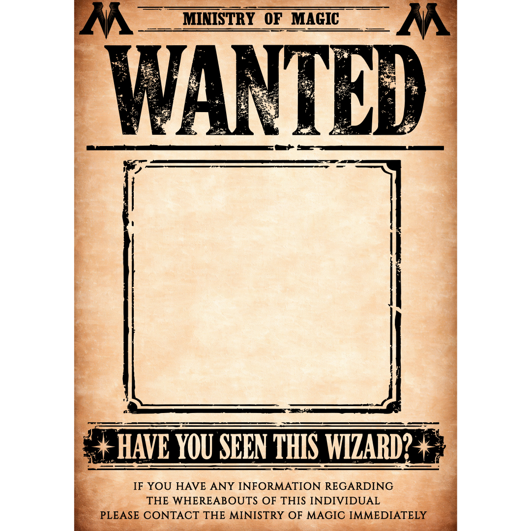 Personalised Photo Wanted Wizard Design Poster PVC Party Sign Decoration View 4