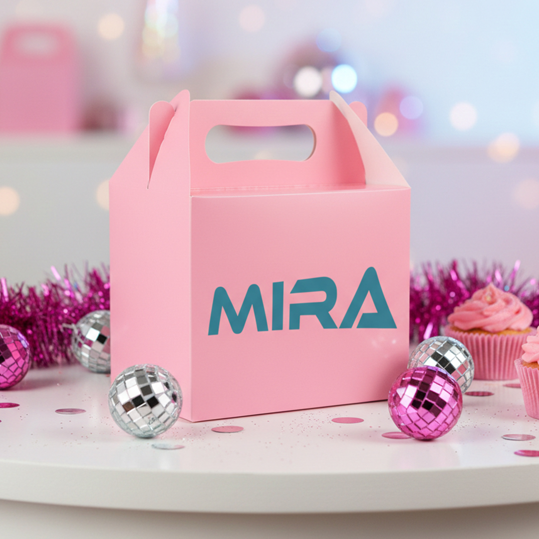 Personalised Pop Star Monster Hunters Baby Pink Party Paper Lunch Box Product Gallery Image