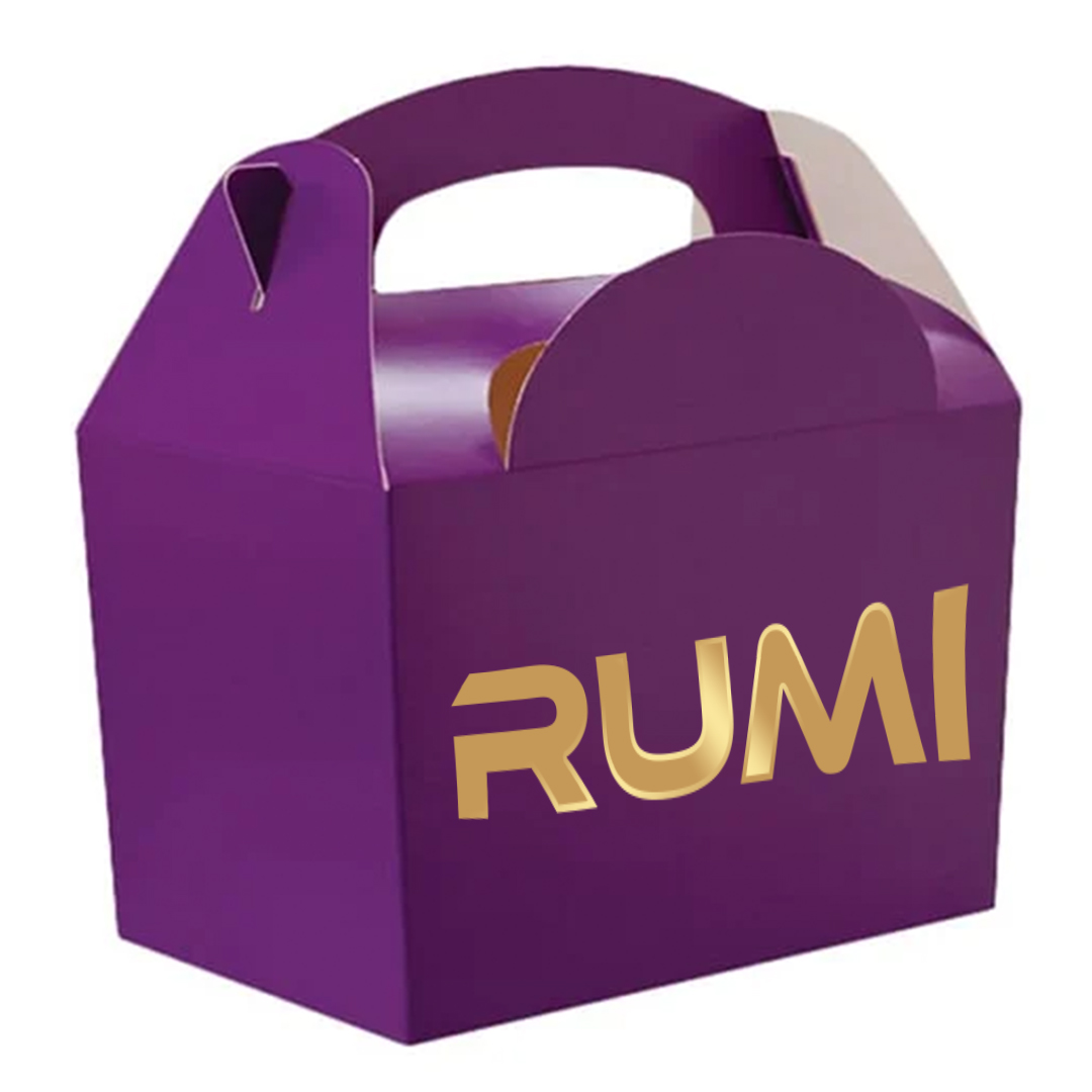 Personalised Pop Star Monster Hunters Purple Party Paper Lunch Box