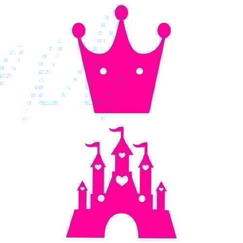 Personalised Princess Customisable Recyclable Card Party Bunting Product Gallery Image