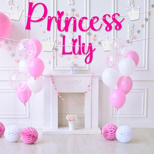 Personalised Princess Customisable Recyclable Card Party Bunting