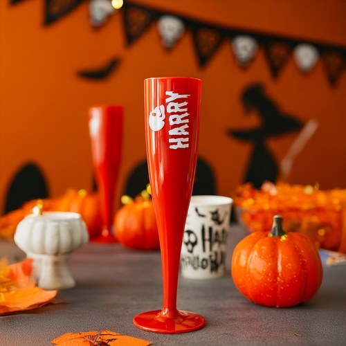 Personalised Red Halloween Plastic Flute Product Gallery Image
