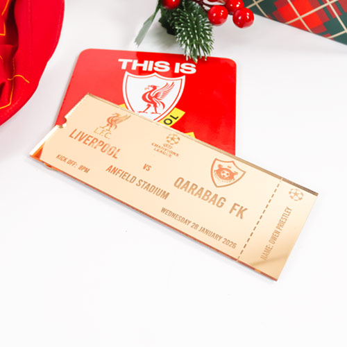 Personalised Sporting Event Sports Match Game Ticket 2D Customisable Keepsake Memento Gift Product Gallery Image