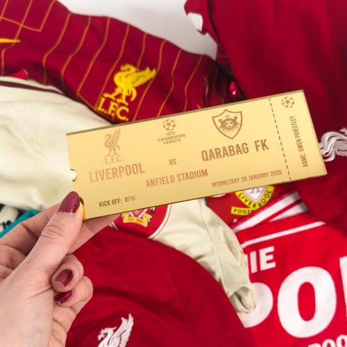 Personalised Sporting Event Sports Match Game Ticket 2D Customisable Keepsake Memento Gift Product Gallery Image