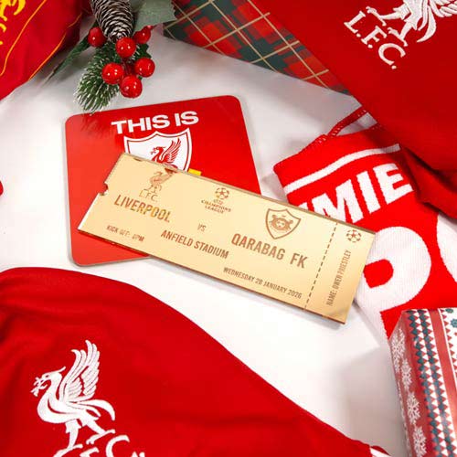 Personalised Sporting Event Sports Match Game Ticket 2D Customisable Keepsake Memento Gift