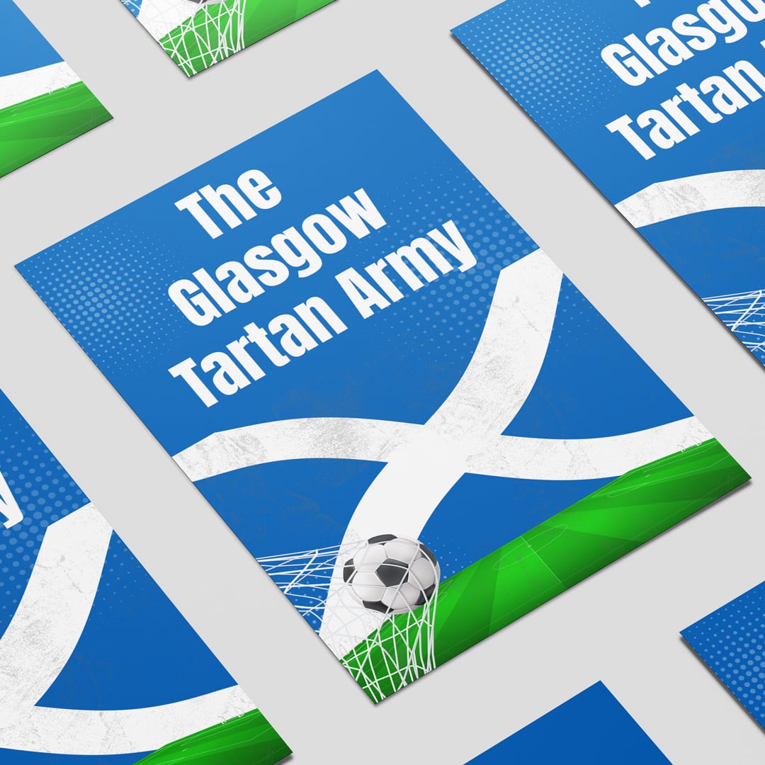 Personalised The Tartan Army Scotland Design Poster PVC Party Sign Decoration