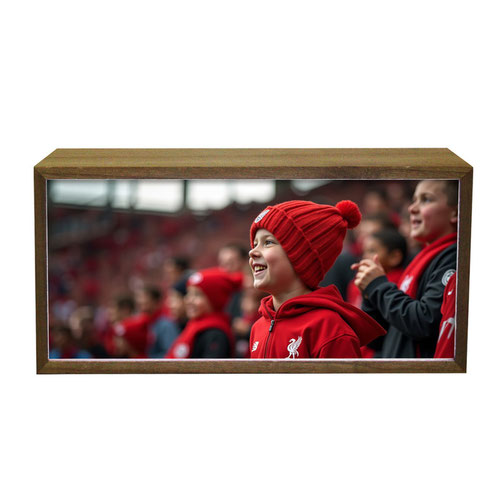 Personalised Upload Photo LED Light Box Wood Room Sign Product Gallery Image