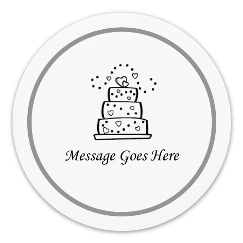 250 White 9cms Round Printed Coasters