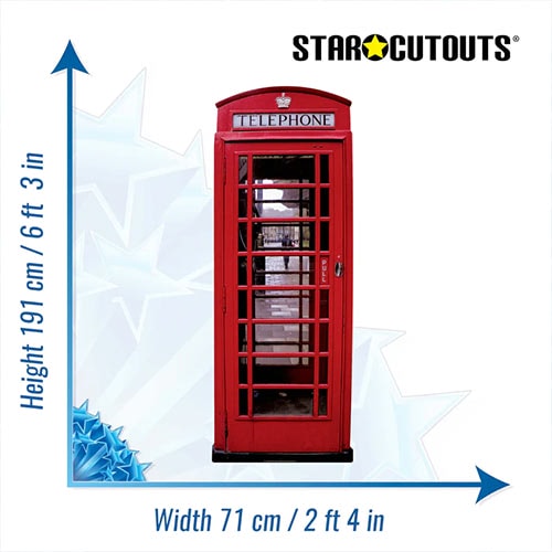 Phone Box Lifesize Cardboard Cutout 191cm Product Gallery Image