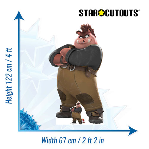 Pigtail The Bad Guys 2 Lifesize Cardboard Cutout 122cm Product Gallery Image
