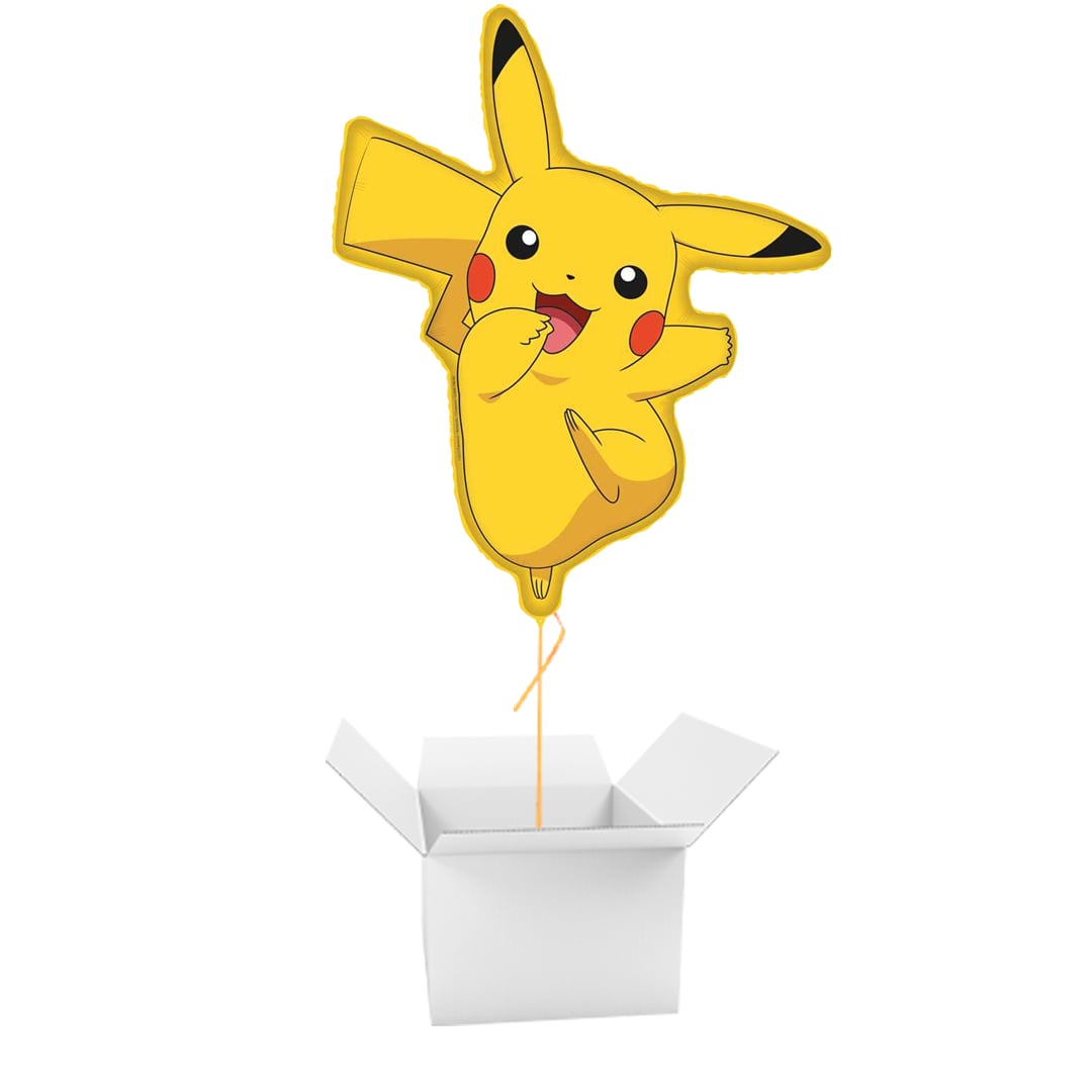 Pikachu Pokemon Giant Foil Balloon - Inflated Balloon In A Box