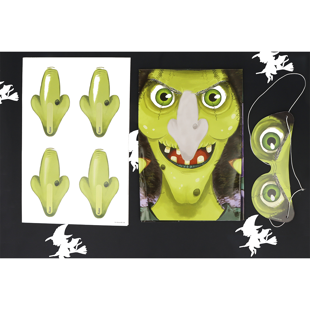 Pin The Nose on The Witch Halloween Party Game View 5