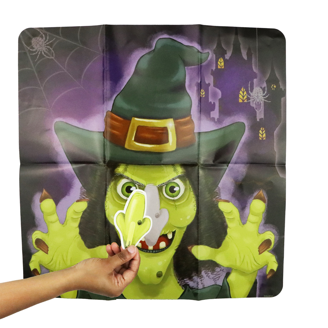 Pin The Nose on The Witch Halloween Party Game View 2