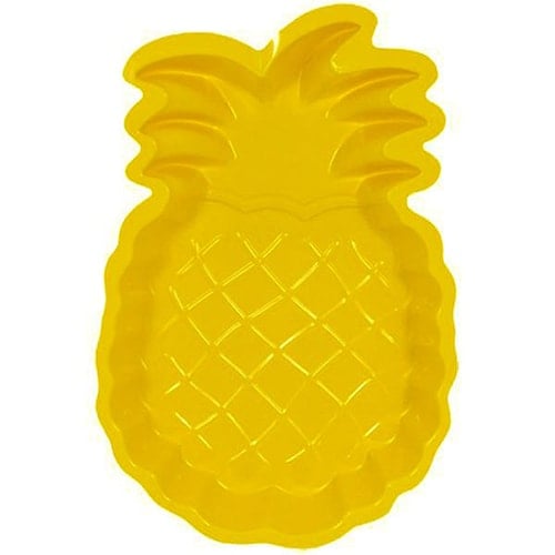 Pineapple Shape Plastic Snack Trays - 13 Inches / 33cm - Pack of 10 Product Image