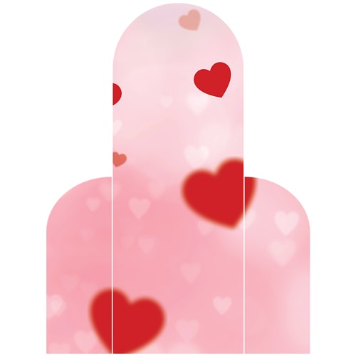 Pink & Red Hearts Design Arch and Two Sides Sailboard Backdrop Product Gallery Image