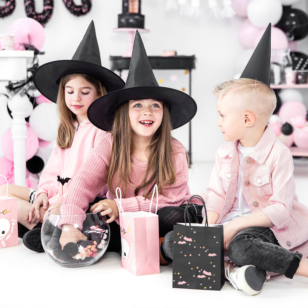 Pink BOO Halloween Paper Party Bag with Handles 14cm View 6