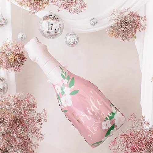 Pink Bottle Bride To Be Foil Giant Balloon 102cm / 40 in Product Gallery Image