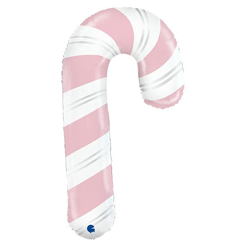 Pink Candy Cane Christmas Foil Helium Giant Balloon 104cm / 41 in Product Image