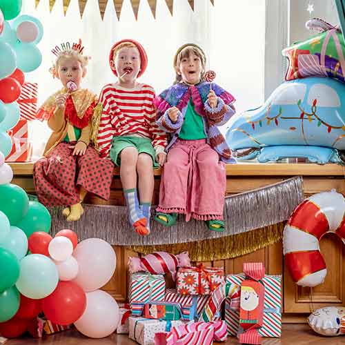 Pink Candy Stripe Sweet Mini Air Fill Foil Balloon 40cm / 15 in - Pack of 5 Product Gallery Image
