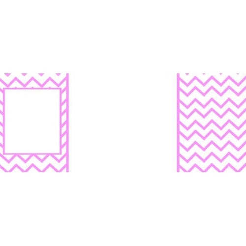 Pink Chevron Design Large Personalised Banner - 10ft x 4ft