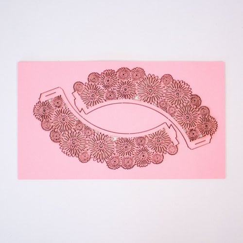 Pink Dahlia Paper Cupcake Wraps - Pack of 12 View 2