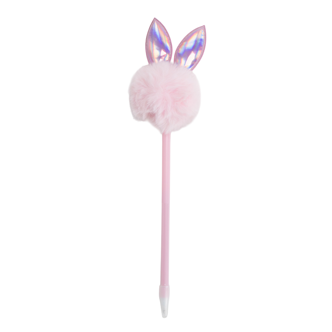 Pink Easter Bunny Fluffy Tail Pen