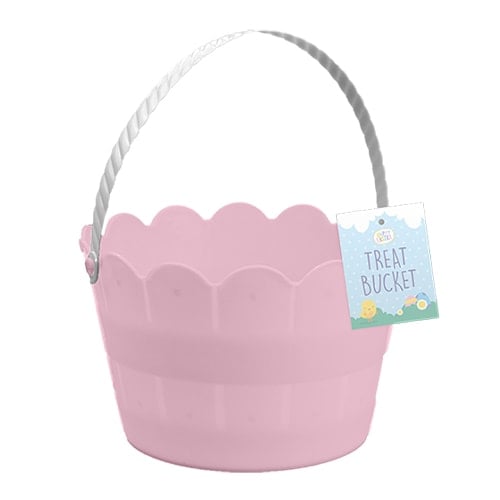 Pink Easter Plastic Bucket 20cm Product Image