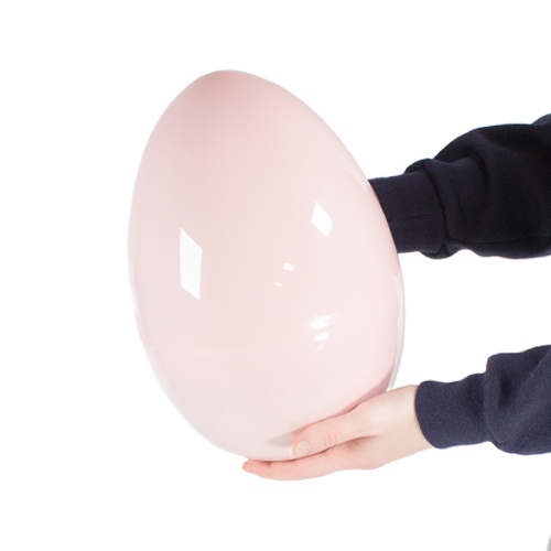Pink Extra Large Jumbo Plastic Refillable Easter Egg