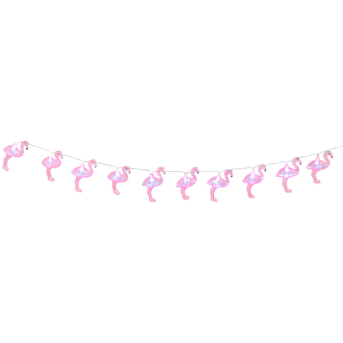 Pink Flamingo Battery Operated Led Lights String Decoration 140cm Product Gallery Image